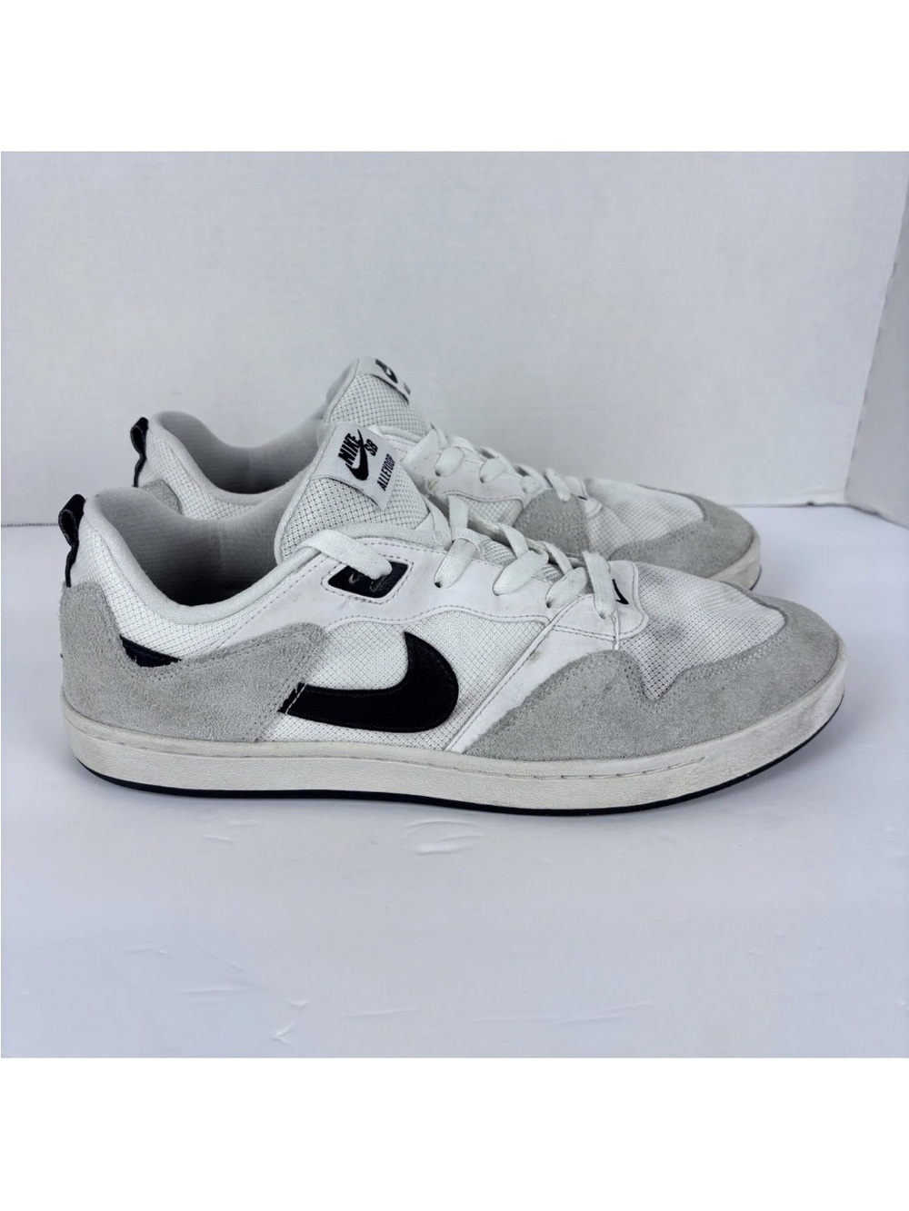 Nike SB Alleyoop White/Black-White Skateboard Shoes CJ0882-100 - Size 13